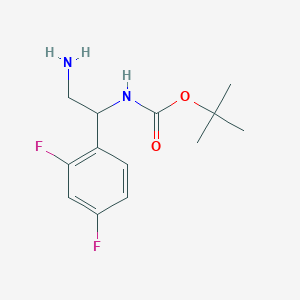 tert-butyl N-[2-amino-1-(2,4-difluorophenyl)ethyl]carbamate