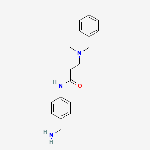 molecular formula C18H23N3O B3198849 N-[4-(aminomethyl)phenyl]-3-[benzyl(methyl)amino]propanamide CAS No. 1016683-04-7