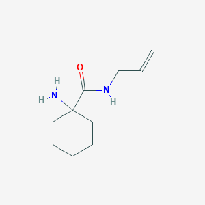 molecular formula C10H18N2O B3198865 1-amino-N-(prop-2-en-1-yl)cyclohexane-1-carboxamide CAS No. 1016691-08-9