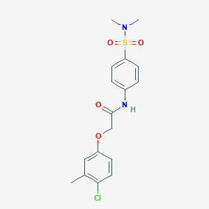 molecular formula C17H19ClN2O4S B319889 2-(4-chloro-3-methylphenoxy)-N-{4-[(dimethylamino)sulfonyl]phenyl}acetamide 