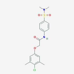 molecular formula C18H21ClN2O4S B319890 2-(4-chloro-3,5-dimethylphenoxy)-N-{4-[(dimethylamino)sulfonyl]phenyl}acetamide 
