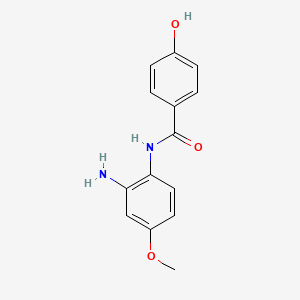molecular formula C14H14N2O3 B3198924 N-(2-Amino-4-methoxyphenyl)-4-hydroxybenzamide CAS No. 1016704-90-7