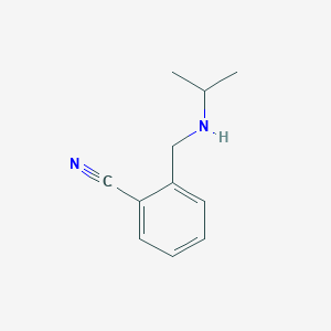 molecular formula C11H14N2 B3198933 2-(Isopropylamino-methyl)-benzonitrile CAS No. 1016705-80-8