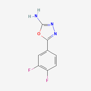 molecular formula C8H5F2N3O B3198951 5-(3,4-Difluorophenyl)-1,3,4-oxadiazol-2-amine CAS No. 1016711-54-8