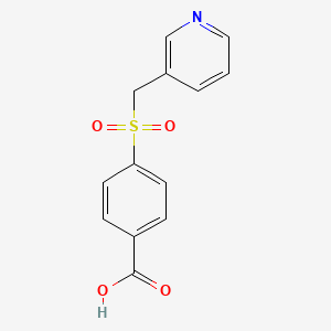 molecular formula C13H11NO4S B3198963 4-(吡啶-3-基甲磺酰基)苯甲酸 CAS No. 1016722-46-5