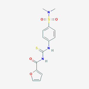 N-[({4-[(dimethylamino)sulfonyl]phenyl}amino)carbonothioyl]-2-furamide