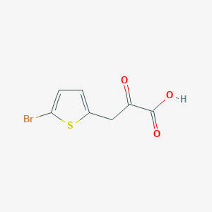 molecular formula C7H5BrO3S B3198986 3-(5-Bromothiophen-2-YL)-2-oxopropanoic acid CAS No. 1016725-49-7