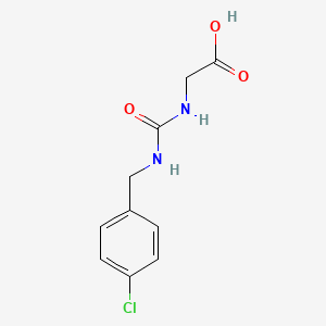 2-({[(4-Chlorophenyl)methyl]carbamoyl}amino)acetic acid