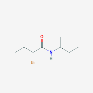 molecular formula C9H18BrNO B3199016 2-bromo-N-(butan-2-yl)-3-methylbutanamide CAS No. 1016740-90-1