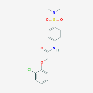 molecular formula C16H17ClN2O4S B319904 2-(2-chlorophenoxy)-N-{4-[(dimethylamino)sulfonyl]phenyl}acetamide 