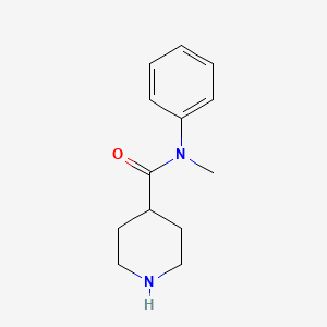 molecular formula C13H18N2O B3199042 N-甲基-N-苯基哌啶-4-甲酰胺 CAS No. 1016747-51-5