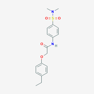 N-{4-[(dimethylamino)sulfonyl]phenyl}-2-(4-ethylphenoxy)acetamide