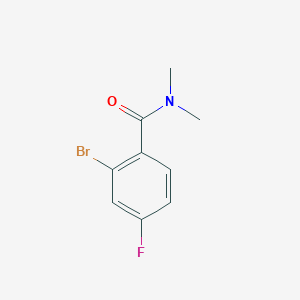molecular formula C9H9BrFNO B3199055 2-bromo-4-fluoro-N,N-dimethylbenzamide CAS No. 1016749-54-4