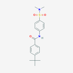 molecular formula C19H24N2O3S B319906 4-tert-butyl-N-[4-(dimethylsulfamoyl)phenyl]benzamide 
