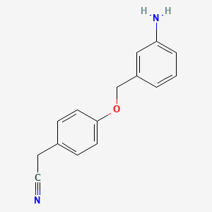 2-{4-[(3-Aminophenyl)methoxy]phenyl}acetonitrile