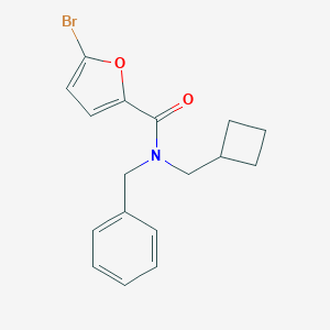 molecular formula C17H18BrNO2 B319907 N-benzyl-5-bromo-N-(cyclobutylmethyl)-2-furamide 