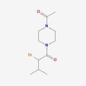 molecular formula C11H19BrN2O2 B3199073 1-(4-Acetylpiperazin-1-yl)-2-bromo-3-methylbutan-1-one CAS No. 1016752-51-4