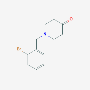 B3199097 1-[(2-Bromophenyl)methyl]piperidin-4-one CAS No. 1016770-11-8