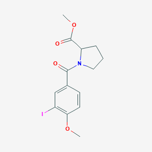 Methyl 1-(3-iodo-4-methoxybenzoyl)-2-pyrrolidinecarboxylate