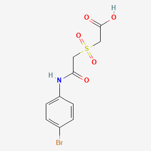 molecular formula C10H10BrNO5S B3199155 2-{[(4-Bromophenyl)carbamoyl]methanesulfonyl}acetic acid CAS No. 1016777-89-1