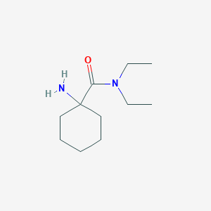 molecular formula C11H22N2O B3199158 1-氨基-N,N-二乙基环己烷-1-甲酰胺 CAS No. 1016782-22-1