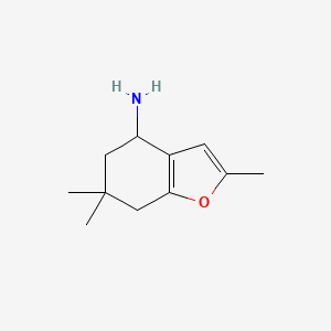 2,6,6-Trimethyl-4,5,6,7-tetrahydro-1-benzofuran-4-amine