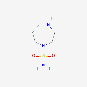 molecular formula C5H13N3O2S B3199185 1,4-Diazepane-1-sulfonamide CAS No. 1016797-88-8