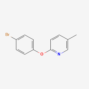 molecular formula C12H10BrNO B3199236 2-(4-Bromophenoxy)-5-methylpyridine CAS No. 1016812-08-0