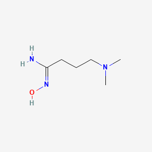 molecular formula C6H15N3O B3199248 4-(dimethylamino)-N'-hydroxybutanimidamide CAS No. 1016814-60-0
