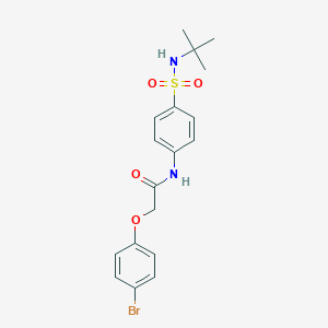 molecular formula C18H21BrN2O4S B319925 2-(4-bromophenoxy)-N-[4-(tert-butylsulfamoyl)phenyl]acetamide 