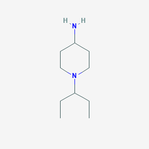 molecular formula C10H22N2 B3199264 4-Amino-1-(1-ethylpropyl)piperidine CAS No. 1016815-87-4