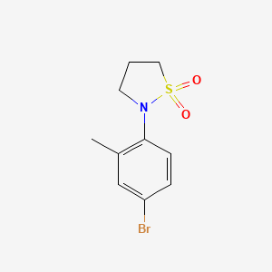 2-(4-Bromo-2-methylphenyl)-1,2-thiazolidine-1,1-dione
