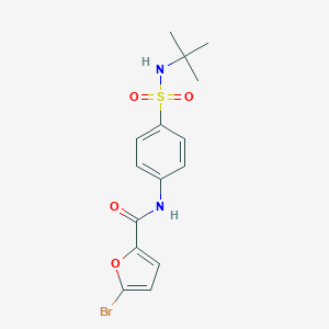 molecular formula C15H17BrN2O4S B319928 5-bromo-N-[4-(tert-butylsulfamoyl)phenyl]furan-2-carboxamide 