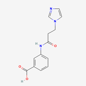 molecular formula C13H13N3O3 B3199286 3-[3-(1H-imidazol-1-yl)propanamido]benzoic acid CAS No. 1016819-96-7
