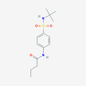 molecular formula C14H22N2O3S B319929 N-[4-(tert-butylsulfamoyl)phenyl]butanamide 