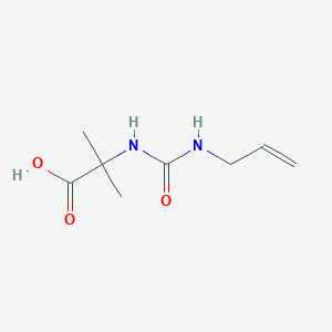 molecular formula C8H14N2O3 B3199298 2-Methyl-2-{[(prop-2-en-1-yl)carbamoyl]amino}propanoic acid CAS No. 1016823-58-7