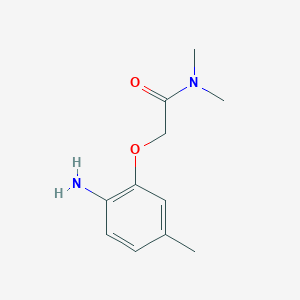 molecular formula C11H16N2O2 B3199306 2-(2-amino-5-methylphenoxy)-N,N-dimethylacetamide CAS No. 1016824-15-9