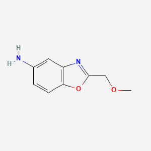 molecular formula C9H10N2O2 B3199341 2-(Methoxymethyl)-1,3-benzoxazol-5-amine CAS No. 1016833-15-0