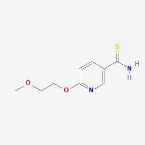 molecular formula C9H12N2O2S B3199347 6-(2-Methoxyethoxy)pyridine-3-carbothioamide CAS No. 1016833-69-4