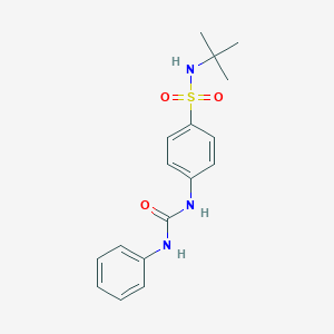 molecular formula C17H21N3O3S B319935 4-[(anilinocarbonyl)amino]-N-(tert-butyl)benzenesulfonamide 