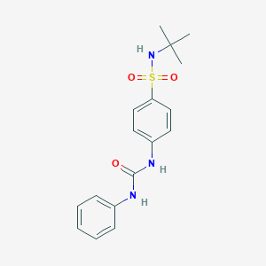 4-[(anilinocarbonyl)amino]-N-(tert-butyl)benzenesulfonamide