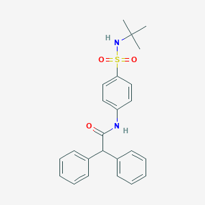 molecular formula C24H26N2O3S B319936 N-[4-(tert-butylsulfamoyl)phenyl]-2,2-diphenylacetamide 