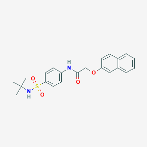 N-{4-[(tert-butylamino)sulfonyl]phenyl}-2-(2-naphthyloxy)acetamide