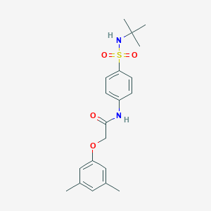 molecular formula C20H26N2O4S B319942 N-[4-(tert-butylsulfamoyl)phenyl]-2-(3,5-dimethylphenoxy)acetamide 