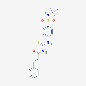 N-[[4-(tert-butylsulfamoyl)phenyl]carbamothioyl]-3-phenylpropanamide