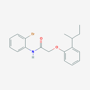 molecular formula C18H20BrNO2 B319948 N-(2-bromophenyl)-2-(2-sec-butylphenoxy)acetamide 