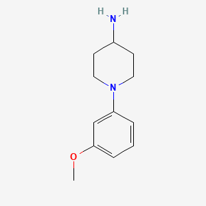 molecular formula C12H18N2O B3199489 1-(3-Methoxyphenyl)piperidin-4-amine CAS No. 1016867-25-6