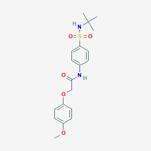 N-[4-(tert-butylsulfamoyl)phenyl]-2-(4-methoxyphenoxy)acetamide