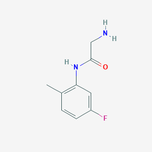molecular formula C9H11FN2O B3199496 2-Amino-N-(5-fluoro-2-methylphenyl)acetamide CAS No. 1016876-45-1