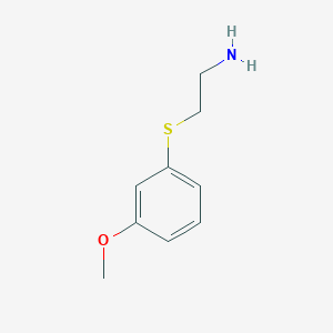 molecular formula C9H13NOS B3199504 2-((3-甲氧苯基)硫)乙胺 CAS No. 1016877-42-1